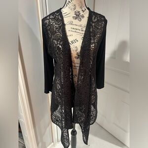 Chico's Black Lace Cardigan